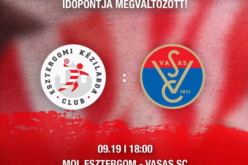   VÁLTOZÁS A VASAS SC  ELLENI MÉRKŐZÉS IDŐPONTJÁBAN! 