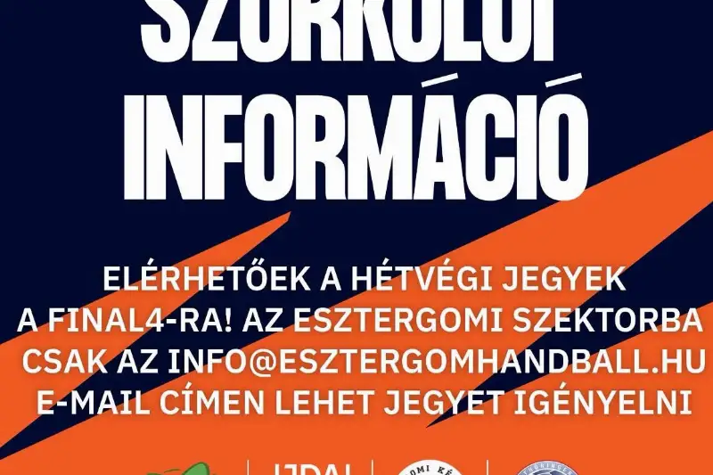  ELINDULT A JEGYÉRTÉKESÍTÉS  AZ EHF FINAL FOUR HÉTVÉGÉRE!